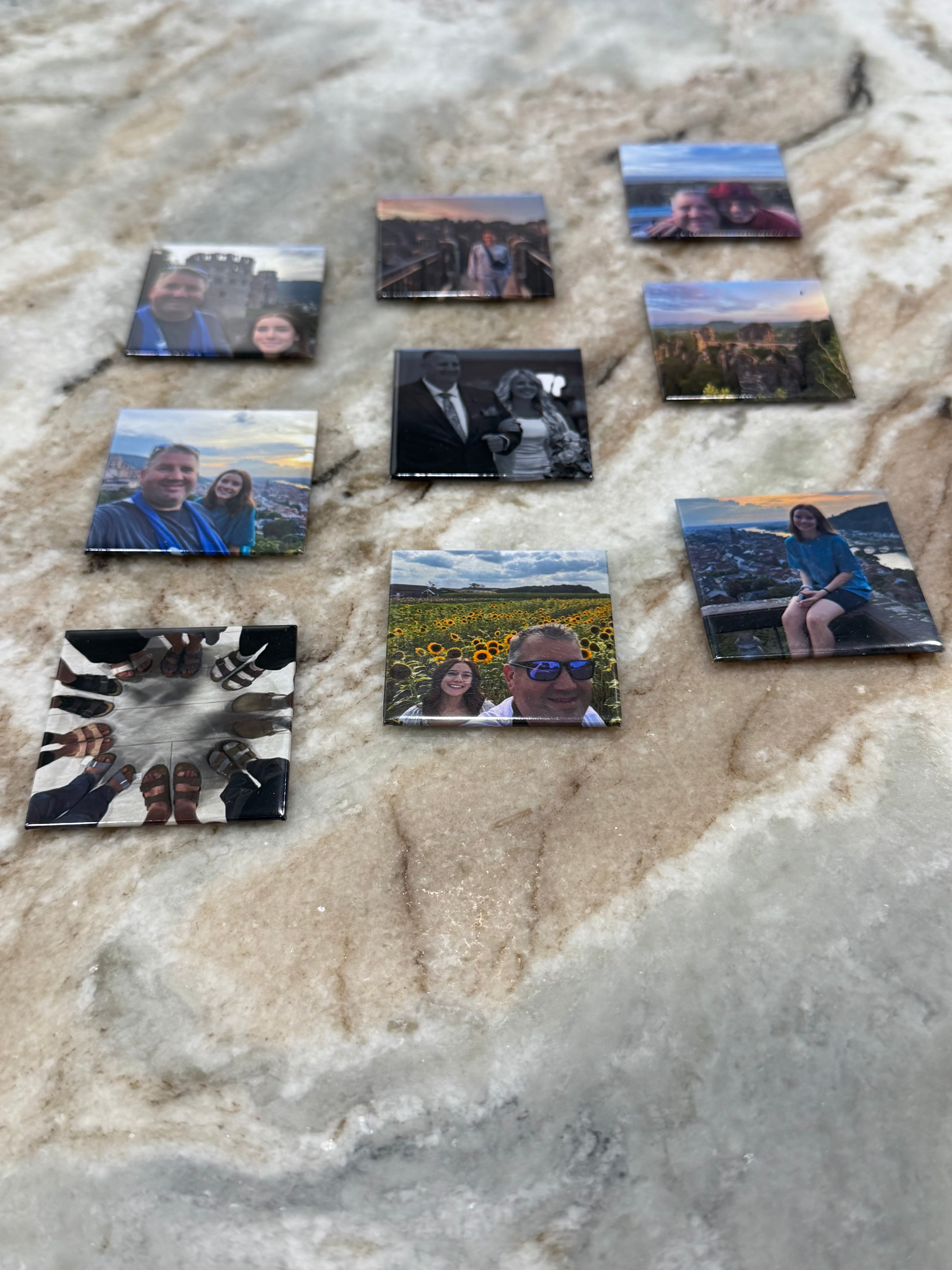 2" Square Personalized Photo Magnet