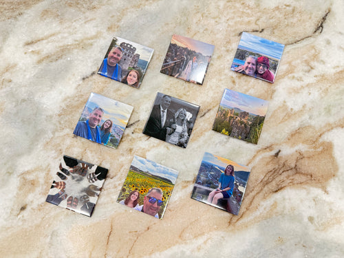 2" Square Personalized Photo Magnet