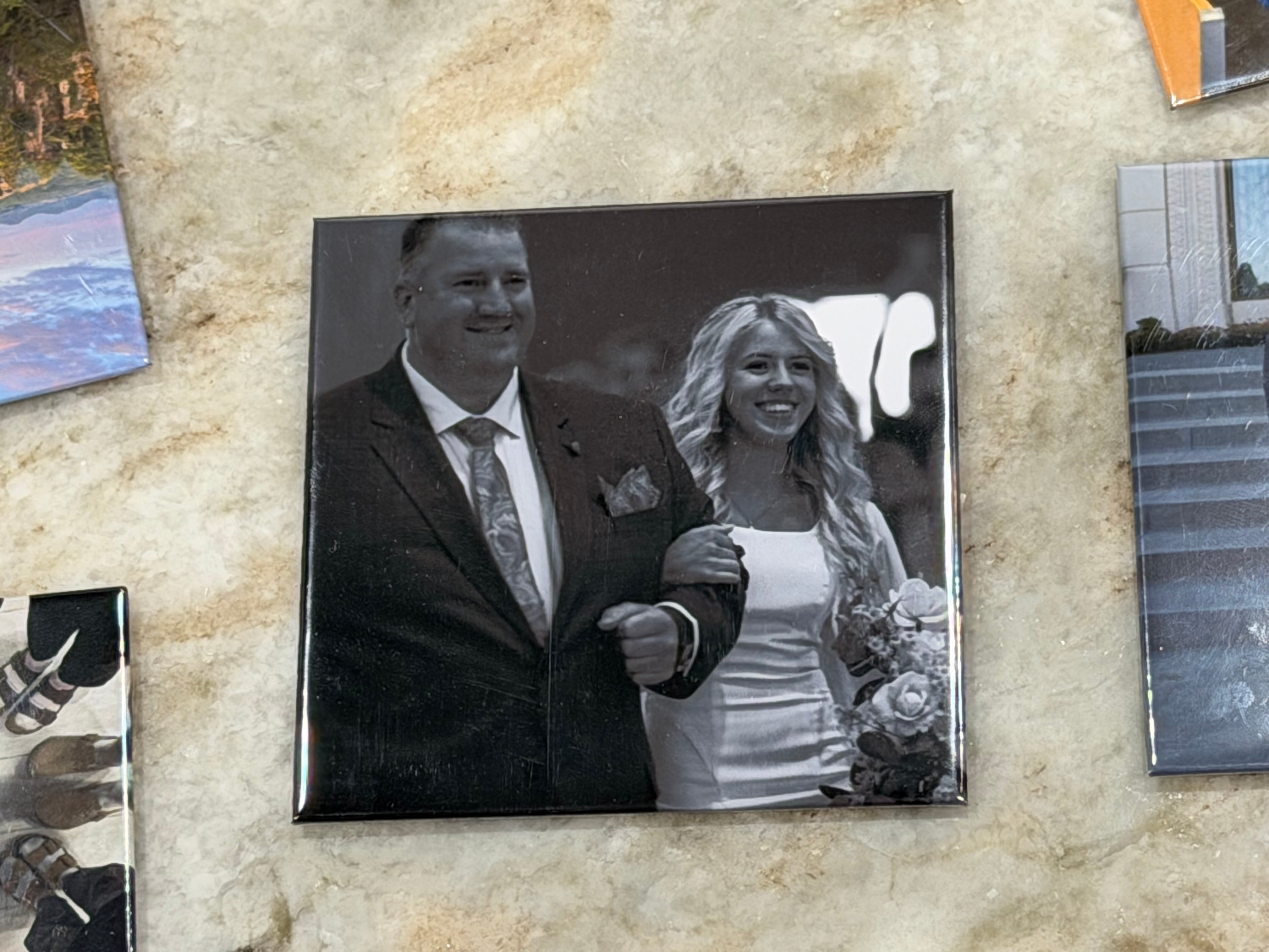 3” Square Personalized Photo Magnet