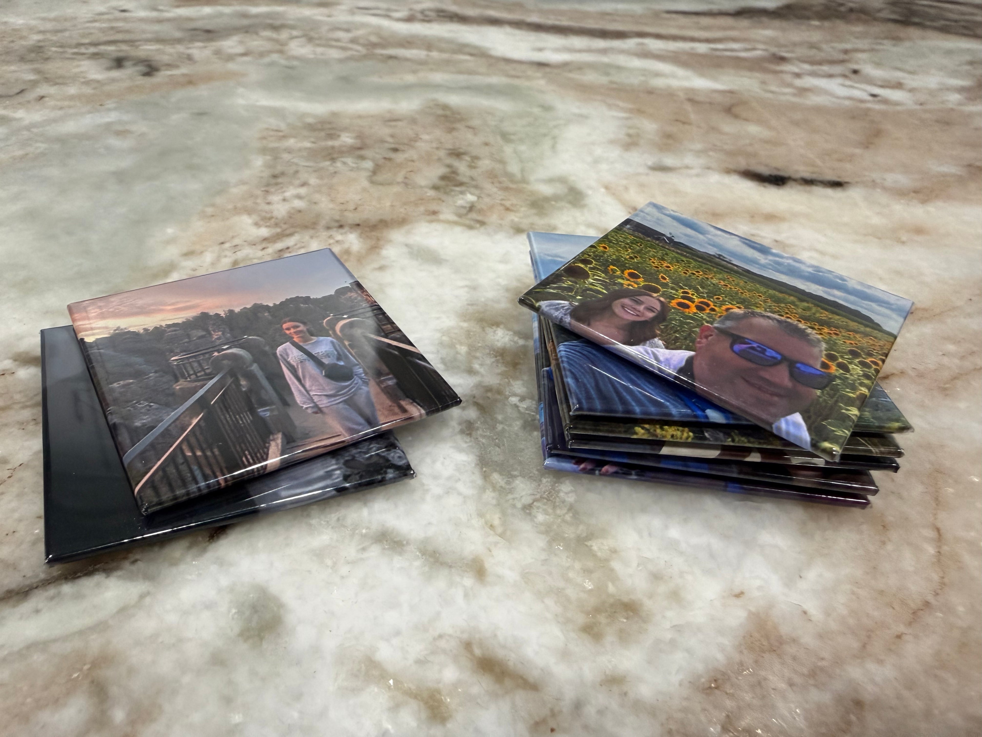 2" Square Personalized Photo Magnet