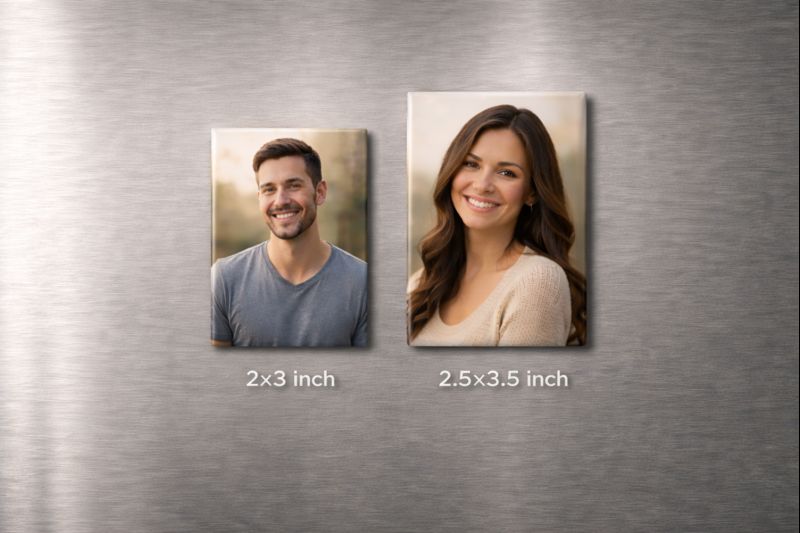 2" x 3” Personalized Photo Magnet